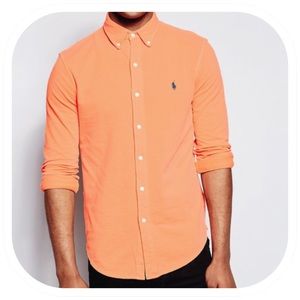Ralph Lauren Medium Classic Fit Peach Dress Shirt